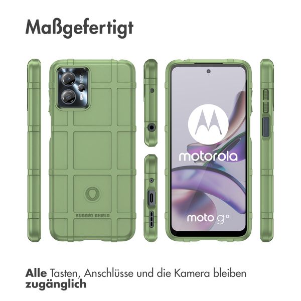 imoshion Rugged Shield Backcover Motorola Moto G13 / G23 - Dunkelgrün