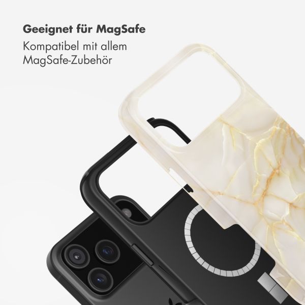Selencia Vivid Rückabdeckung mit MagSafe Apple iPhone 17 Pro Max - Golden Beige Marble