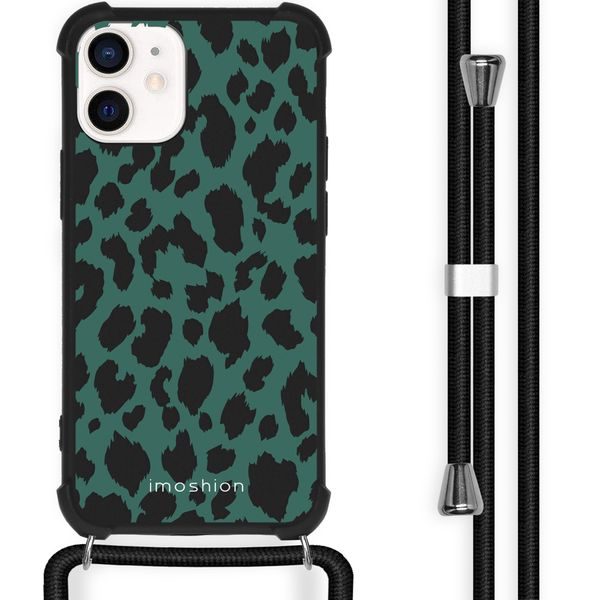 imoshion Design Hülle mit Band für das iPhone 12 Mini - Panther Illustration