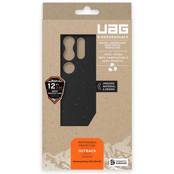 UAG Outback Hardcase für das Samsung Galaxy S22 Ultra - Schwarz