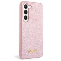 Guess Glitter Flakes Back Cover Samsung Galaxy S24 - Rosa