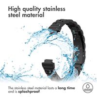 imoshion Edelstahlarmband für das Fitbit Inspire 2 / HR / ACE2 / ACE3 - Schwarz