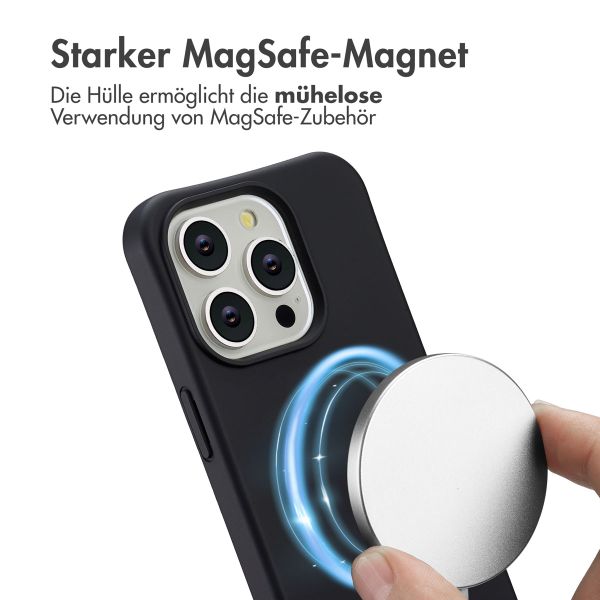 imoshion Color Backcover mit abnehmbarem Handykette und MagSafe Apple iPhone 15 Pro - Schwarz