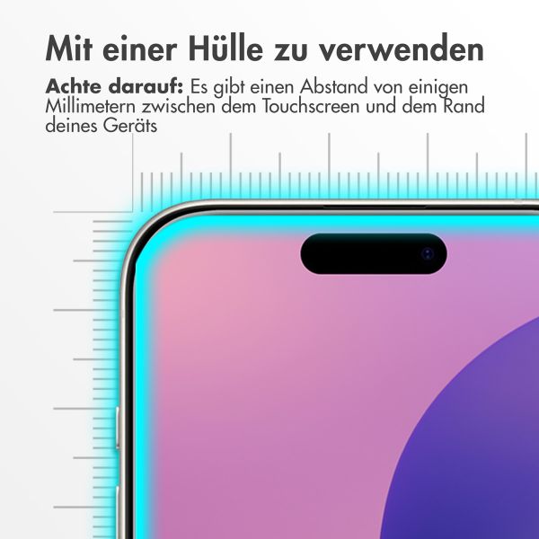 Accezz Screen Protector aus gehärtetem Glas 2-Pack für das iPhone 16 Pro Max