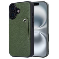 Selencia Riva Back Cover mit Kartenfach Apple iPhone 16 - Sage Green