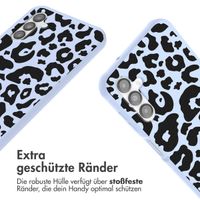 imoshion SilikonHülle design mit Band Samsung Galaxy A14 (5G/4G) - Animal Lila