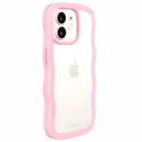 Holdit Wavy Case Apple iPhone 12 (Pro) - Transparent / Pink