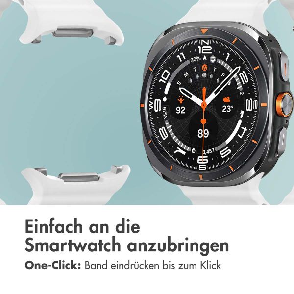 imoshion Ocean Silikonarmband für das  Samsung Galaxy Watch Ultra (2024/2025) - Weiß