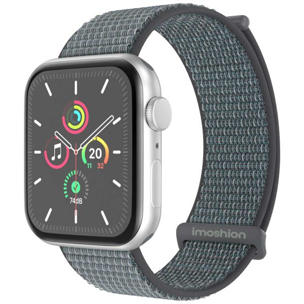 imoshion Nylon-Armband⁺ für die Apple Watch Series 1 bis 10 / SE / Ultra (2) (44/45/46/49 mm) - Ash Green