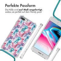 imoshion Design Hülle mit Band Apple iPhone 8 Plus / 7 Plus - Jellyfish Watercolor