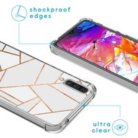 imoshion Design Hülle mit Band für das Samsung Galaxy A70 - White Graphic