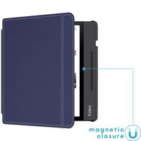 imoshion Slim Hard Case Sleepcover mit Stand für das Kobo Libra H2O - Dunkelblau