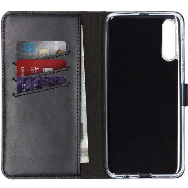 Selencia Echtleder Klapphülle Samsung Galaxy A50 / A30s - Schwarz