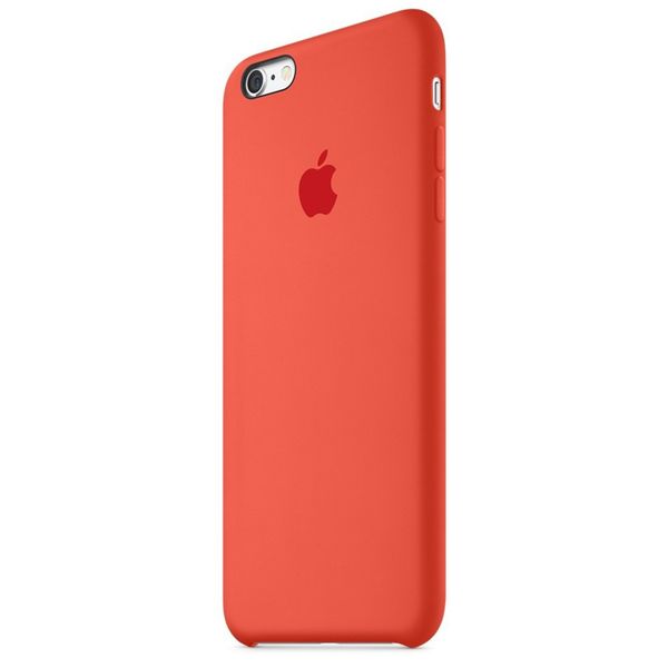 Apple Silikon-Case Orange für das Apple iPhone 6(s) Plus