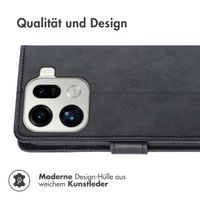 imoshion Luxuriöse Klapphülle Oppo Find X9 Pro - Schwarz