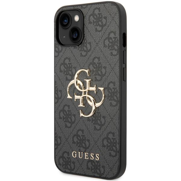 Guess 4G Metal Logo Back Cover Apple iPhone 15 - Grau