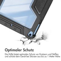 Accezz Rugged Trifold Klapphülle Apple iPad 11 (2025) 11 Zoll A16 / iPad 10 (2022) 10.9 Zoll - Schwarz