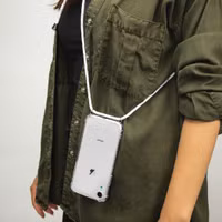 imoshion Backcover mit Band Apple iPhone 11 - Weiß Silber