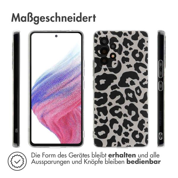 imoshion Design Hülle Samsung Galaxy A53 - Leopard Transparent