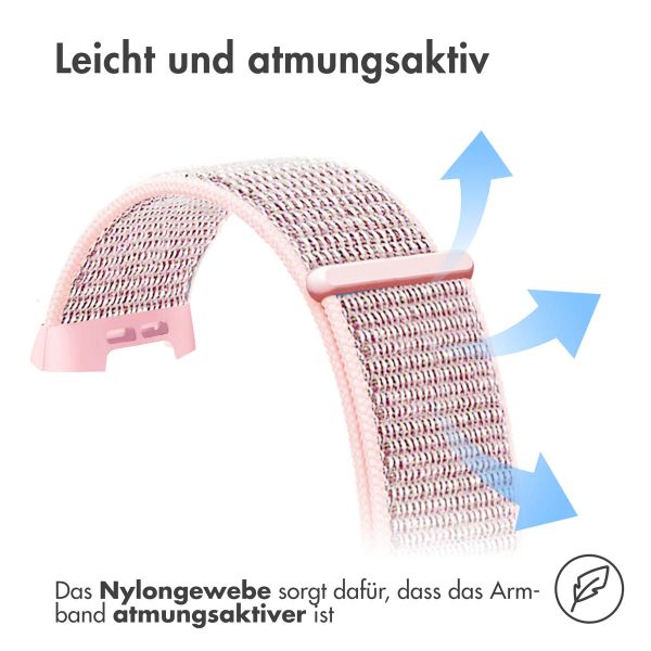 imoshion Nylonarmband für das Fitbit Charge 3 / 4 - Rosa