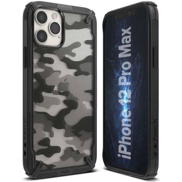 Ringke Fushion X Case für das iPhone 12 Pro Max - Camo Schwarz