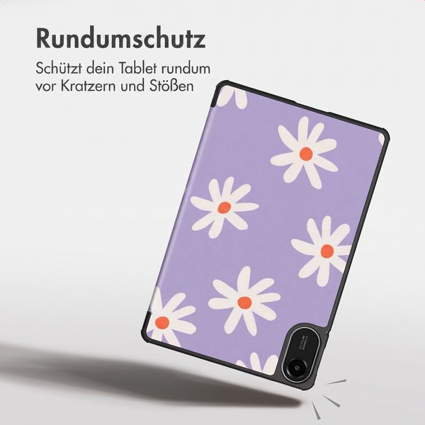 imoshion Design Trifold Klaphülle Xiaomi Redmi Pad 2 - Flower Distance