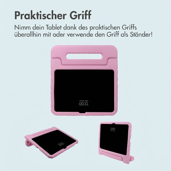 imoshion Kinder­sicheres Design Backcover mit Griff Apple iPad 11 (2025) 11 Zoll A16 / iPad 10 (2022) 10.9 Zoll - Herzchen