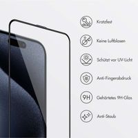 Accezz Gehärteter Glas-Schutz + Applikator Apple iPhone 15 Pro Max