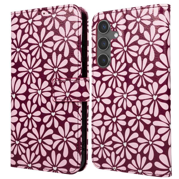 imoshion Design Klapphülle Samsung Galaxy S25 - Bloom Love Blush