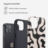 Selencia Vivid Back Cover Apple iPhone 13 - Art Wave Black