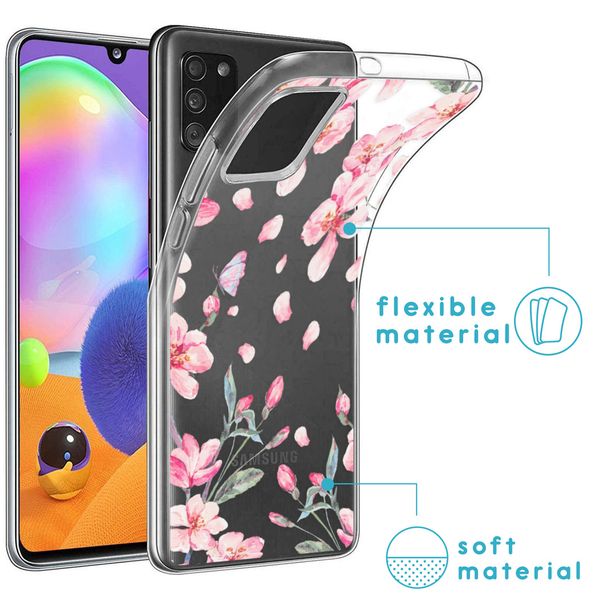 imoshion Design Hülle Samsung Galaxy A31 - Blume - Rosa