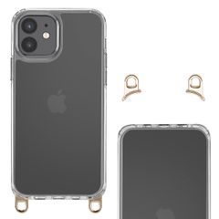 Selencia Backcover mit abnehmbaren Haken Apple iPhone 12 (Pro) - Transparent