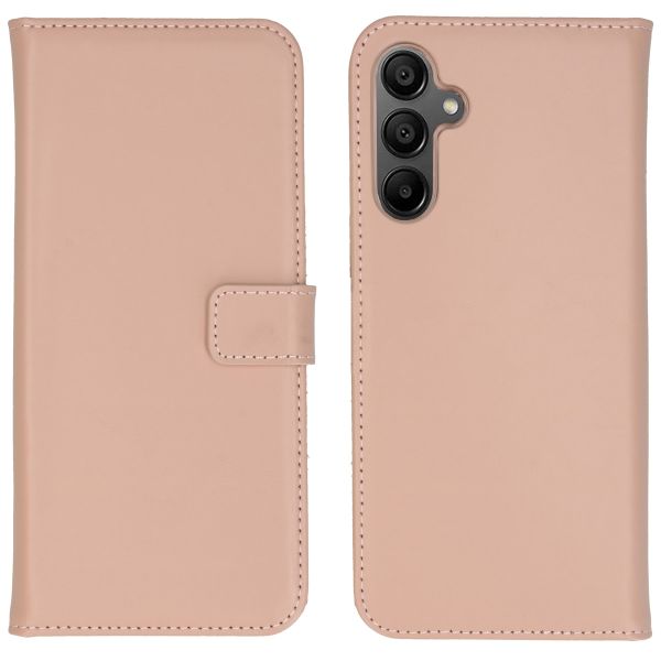 Selencia Echtleder Klapphülle für das Samsung Galaxy A15 (5G/4G) - Dusty Pink