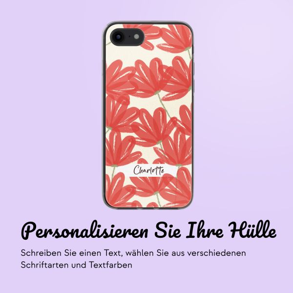 Hülle mit eigenem Foto und/oder Text Apple iPhone SE (2022 / 2020) / 8 / 7 - Bloemen