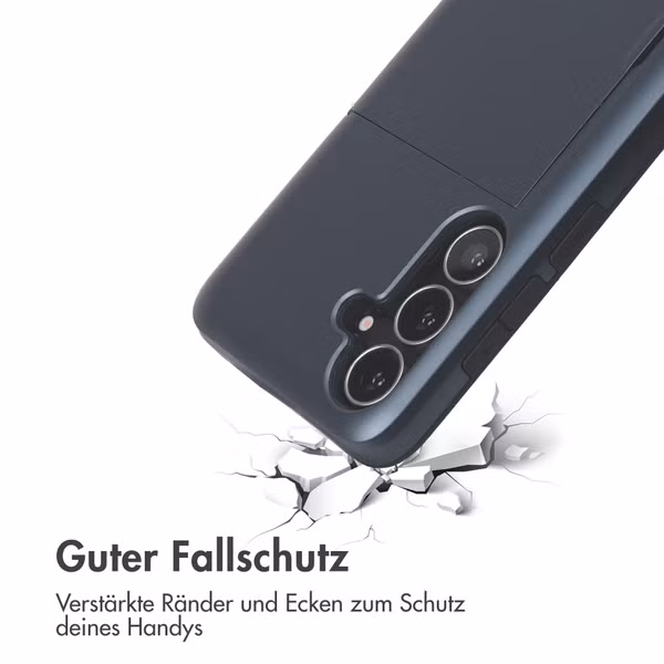 imoshion Backcover mit Kartenfach Samsung Galaxy S25 FE - Dunkelblau