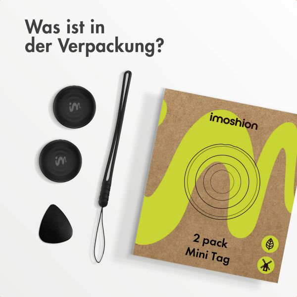 imoshion Wireless Tag - Bluetooth-Tracker für iOS - 2 pack - Schwarz