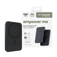 Empower by PanzerGlass Empower Bank Powerbank 5.000 mAh - Kabellose Powerbank - MagSafe und Qi2 - Space Black