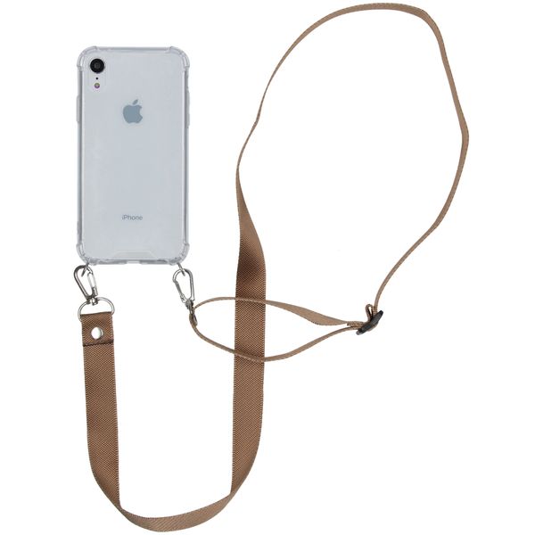 imoshion Backcover mit Band - Nylon Beige für das iPhone Xr