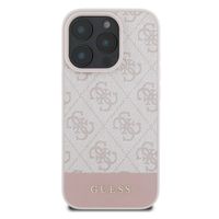 Guess Bottom Stripe 4G Back Cover Apple iPhone 16 Pro Max - Rosa