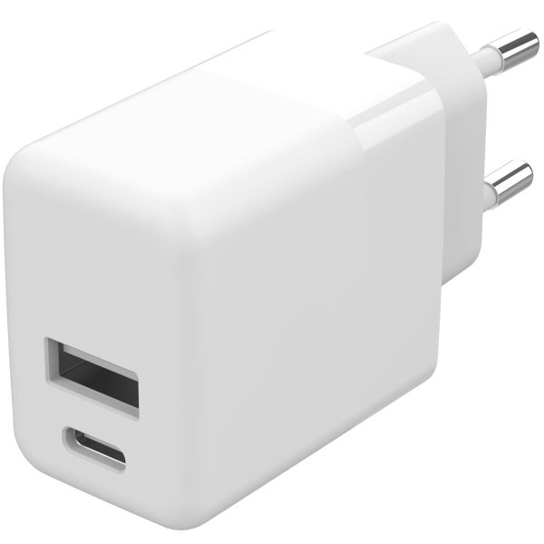 imoshion Wandladegerät - Ladegerät - USB-C- und USB-Anschluss - Power Delivery - 20 Watt - Weiß