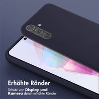 Selencia SilikonHülle mit abnehmbarem Band Samsung Galaxy A35 - Dunkelblau