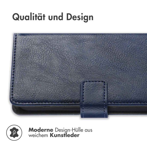imoshion Luxuriöse Klapphülle Samsung Galaxy S22 Ultra - Dunkelblau