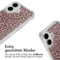 imoshion Design Hülle mit Band Apple iPhone 16 - Leopard Mood