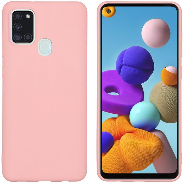 imoshion Color TPU Hülle Rosa für das Samsung Galaxy A21s