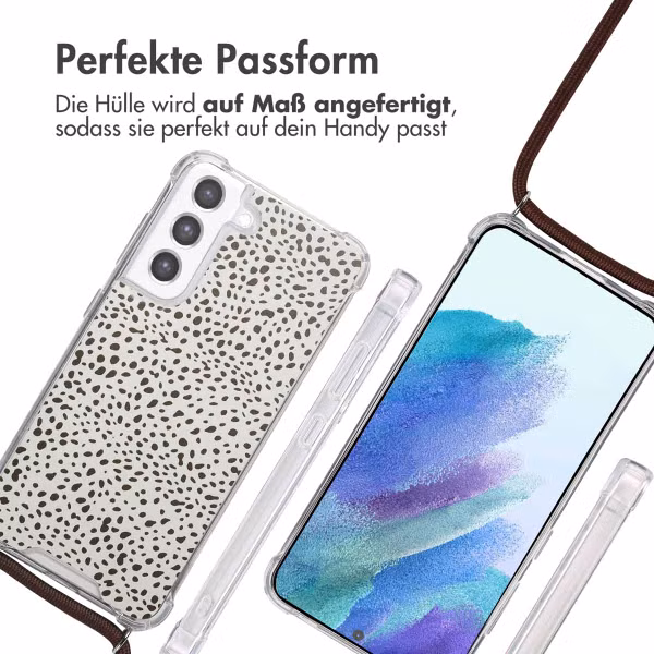 imoshion Design Hülle mit Band Samsung Galaxy S21 FE - Desert Dots