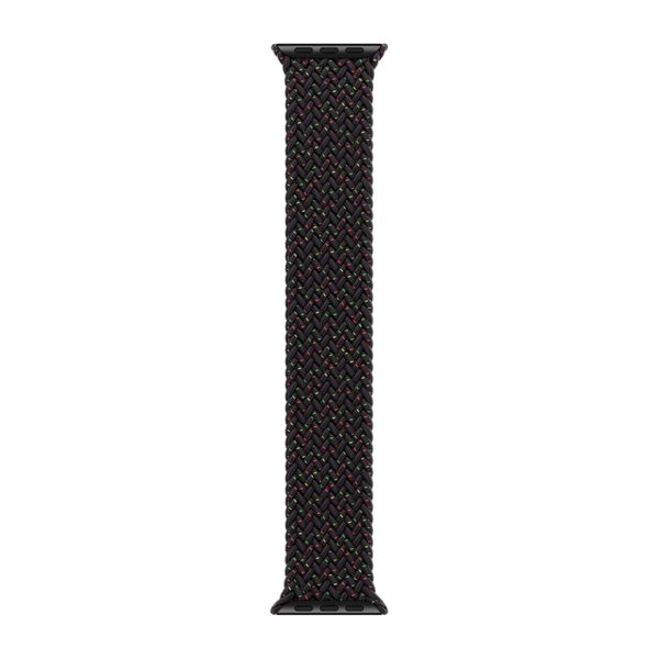 Apple Geflochtenes Solo Loop für  Apple Watch | 44/45/46/49 mm - Größe 3 - Black Unity