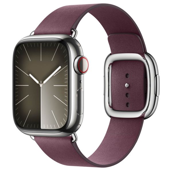 Apple Modern Buckle FineWoven für die Apple Watch Series 1-9 / SE - 38/40/41 mm / Series 10 - 42 mm - Größe S - Mulberry