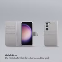 Selencia Olyn Abnehmbare Bookcase mit MagSafe Samsung Galaxy S23 - Grau