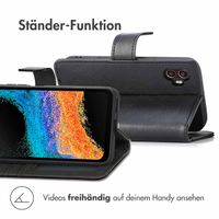 imoshion Luxuriöse Klapphülle Samsung Galaxy Xcover 6 Pro - Schwarz