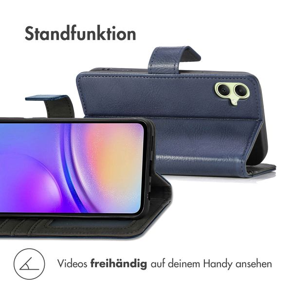imoshion Luxuriöse Klapphülle Samsung Galaxy A05s - Dunkelblau